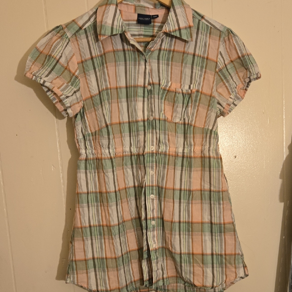 Sonoma Pastel Plaid Shirt